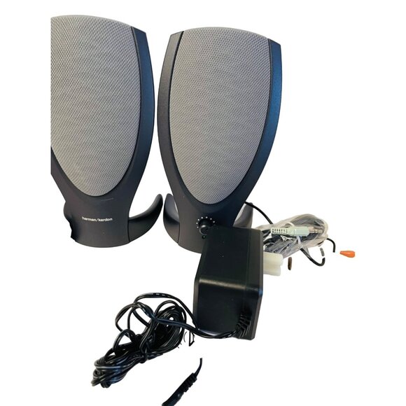 Harman Kardon Desktop Computer Speakers With Power Adapter 8" - Picture 2 of 9